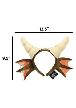 Dragon Horns Green Headband -Halloween Costumes dragon horns headband alt 1