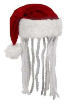 Adult Dread Santa Plush Hat 12 Adult Dread Santa Plush Hat -Halloween Costumes dread santa plush hat alt 5