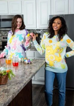 Easter Bunny Adult Ugly Sweater -Halloween Costumes easter bunny ugly sweater alt 1