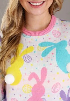 Easter Bunny Adult Ugly Sweater -Halloween Costumes easter bunny ugly sweater alt 2