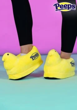 Adult Easter Yellow Peeps Slippers