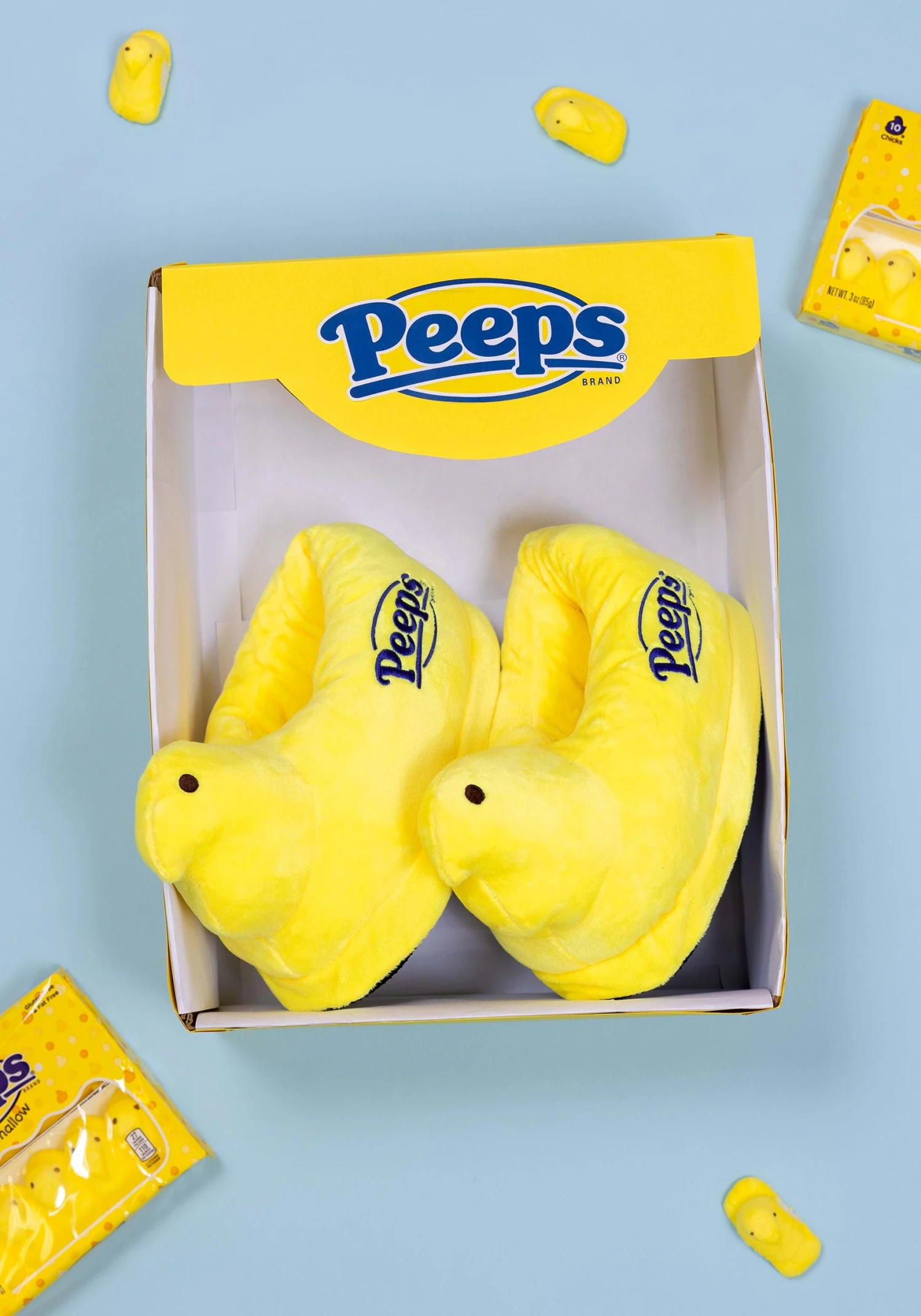 Adult Easter Yellow Peeps Slippers 4 Adult Easter Yellow Peeps Slippers - Image 2