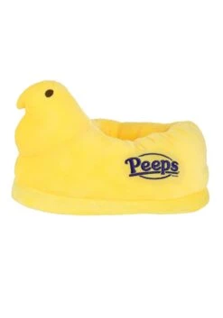 Adult Easter Yellow Peeps Slippers 9 Adult Easter Yellow Peeps Slippers -Halloween Costumes easter peeps slippers alt 2