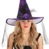 Women's Elegant Purple Witch Hat 2 Women's Elegant Purple Witch Hat -Halloween Costumes elegant purple witch hat