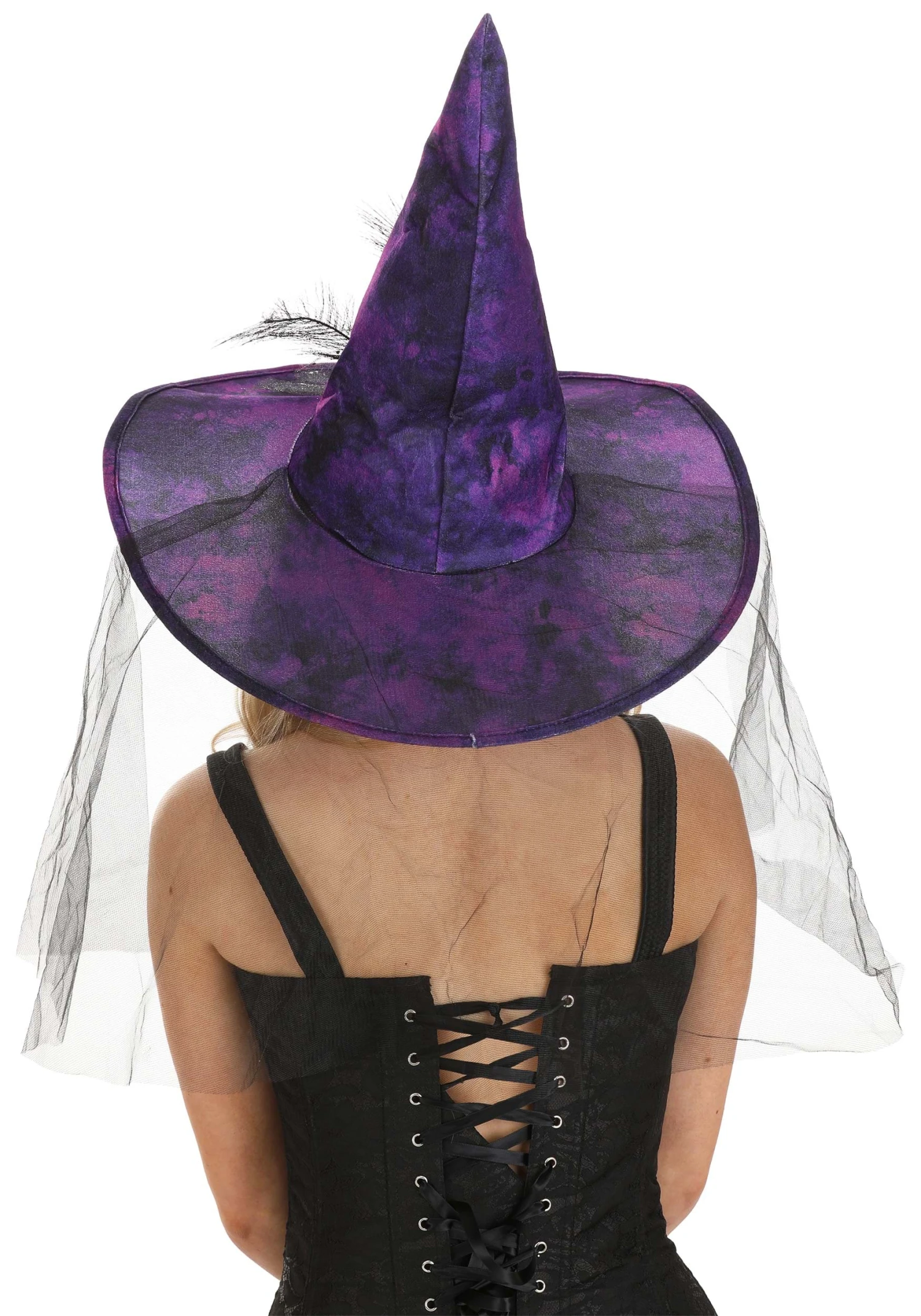Women's Elegant Purple Witch Hat 4 Women's Elegant Purple Witch Hat - Image 2