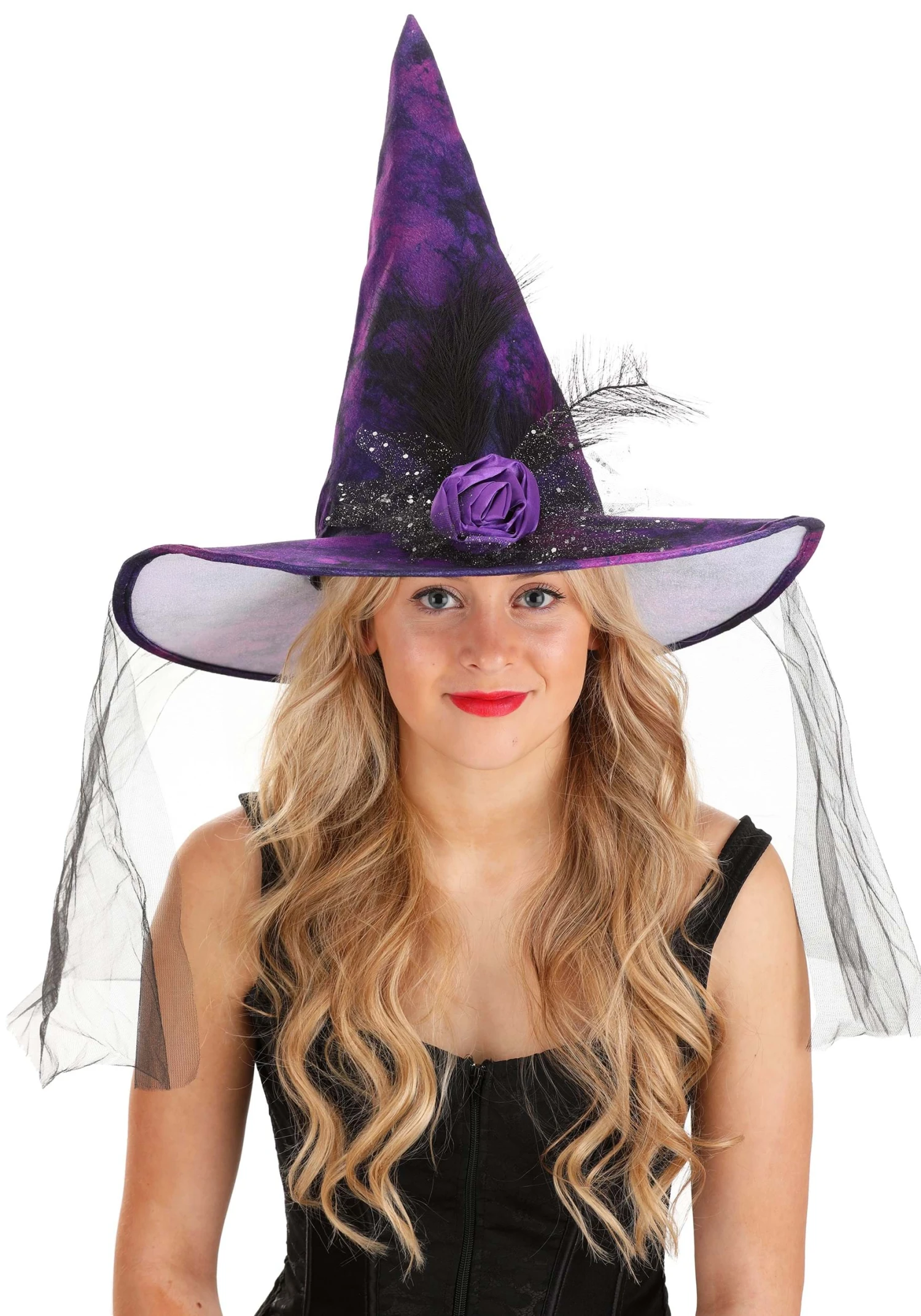 Women's Elegant Purple Witch Hat 3 Women's Elegant Purple Witch Hat