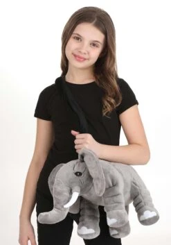 Plush Elephant Costume Companion