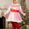 Plus Size Jovie Elf Costume For Women -Halloween Costumes elf plus size adult jovie costume