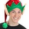 Soft Elf Hat With Ears For Adults