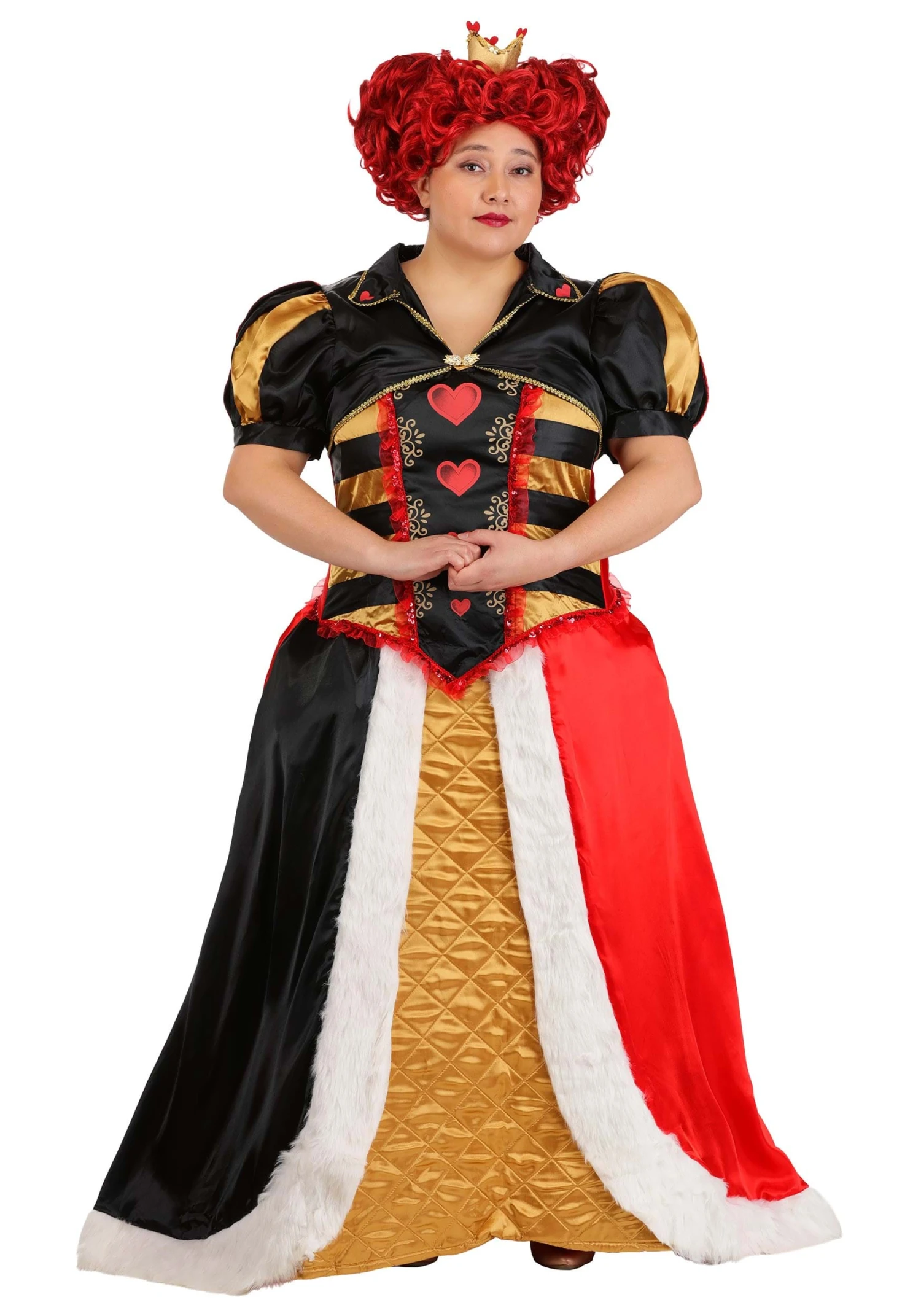 Plus Size Elite Queen Of Hearts Costume For Women 3 Plus Size Elite Queen Of Hearts Costume For Women
