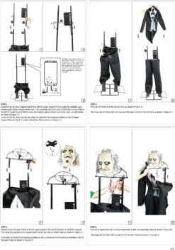 5.6FT Animatronic Evil Greeter Butler Halloween Decoration 20 5.6FT Animatronic Evil Greeter Butler Halloween Decoration -Halloween Costumes evil animated greeter butler decoration alt 7