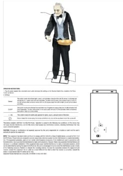 5.6FT Animatronic Evil Greeter Butler Halloween Decoration 22 5.6FT Animatronic Evil Greeter Butler Halloween Decoration -Halloween Costumes evil animated greeter butler decoration alt 9