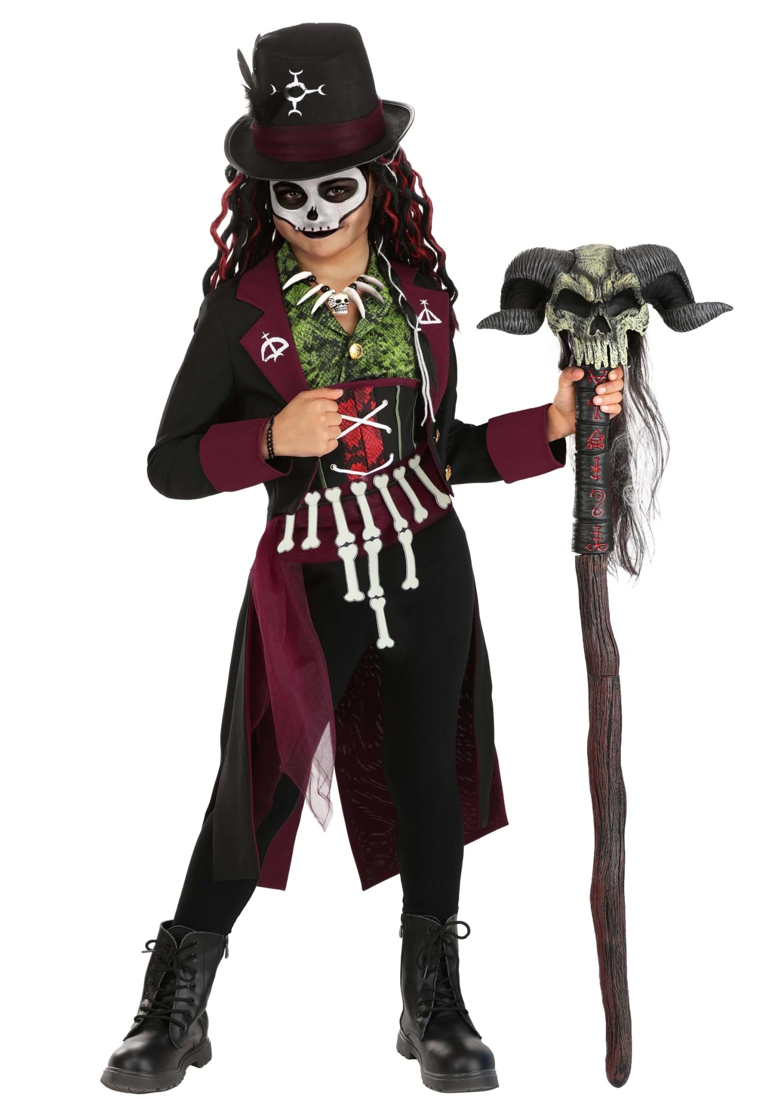 Girl's Exclusive Voodoo Queen Costume 3 Girl's Exclusive Voodoo Queen Costume