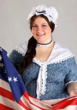 Women's Plus Size Betsy Ross Costume -Halloween Costumes exclusive plus size womens betsy ross costume alt 2