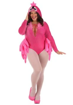 Women's Plus Size Feisty Flamingo Costume