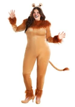 Women's Plus Size Fierce Lion Costume