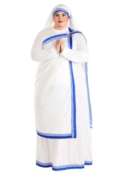 Women's Plus Size Mother Teresa Costume