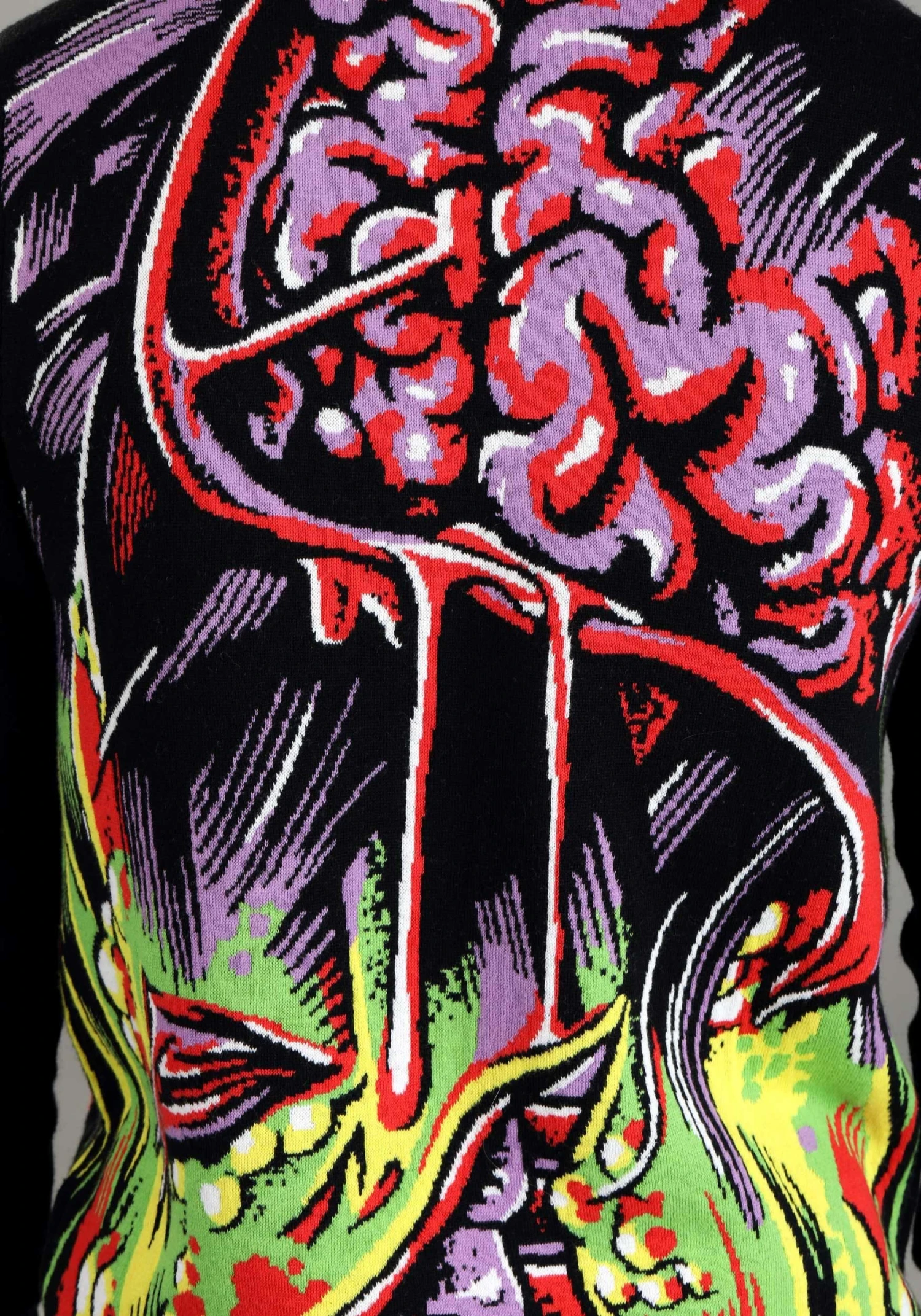 Face The Monster Adult Halloween Sweater 11 Face The Monster Adult Halloween Sweater - Image 9