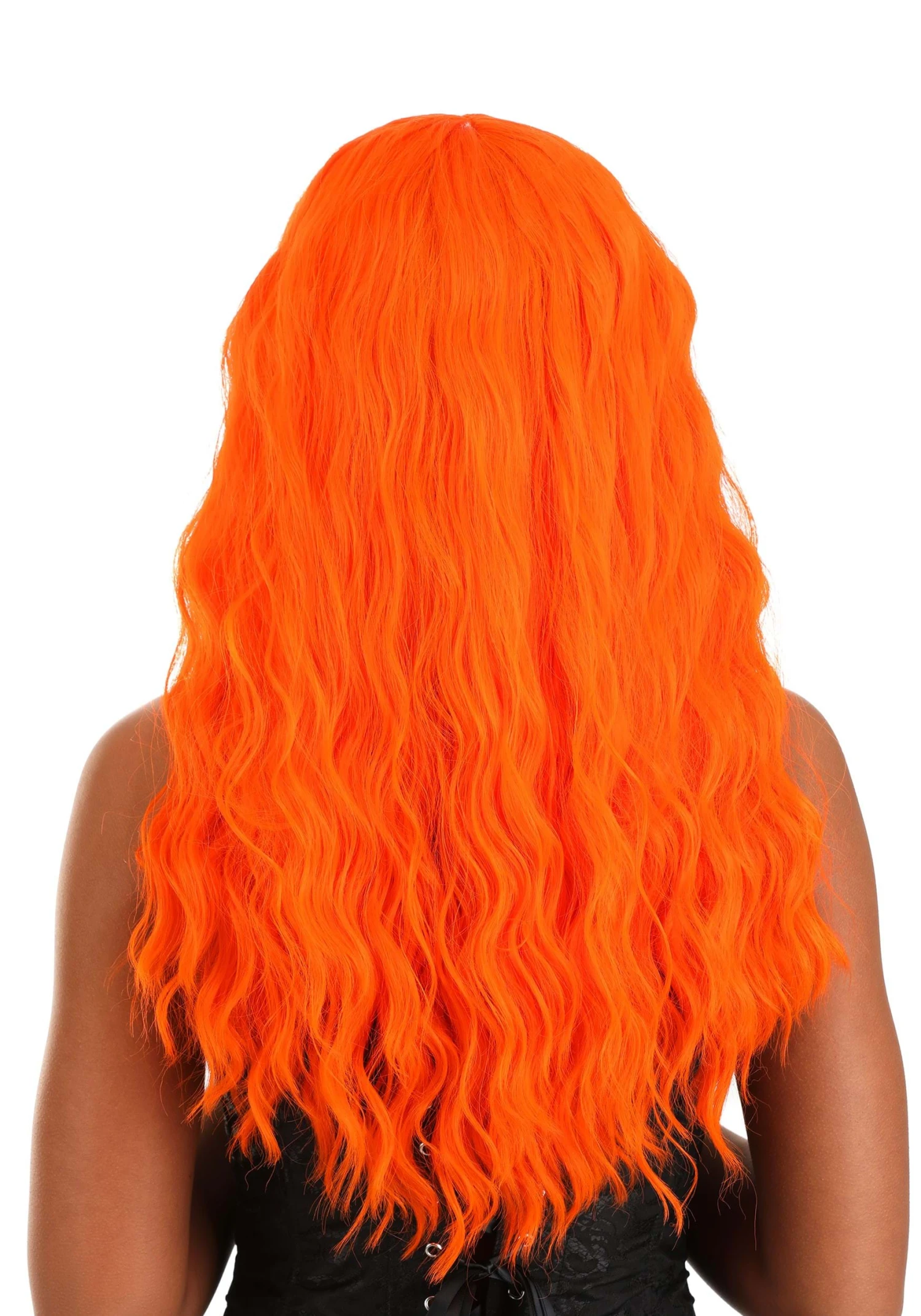 Fiery Orange Long Wavy Wig For Women 4 Fiery Orange Long Wavy Wig For Women - Image 2