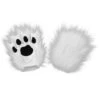 White Paws Fingerless Costume Gloves 1 White Paws Fingerless Costume Gloves -Halloween Costumes fingerless white paws