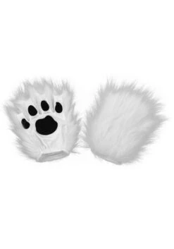 White Paws Fingerless Costume Gloves