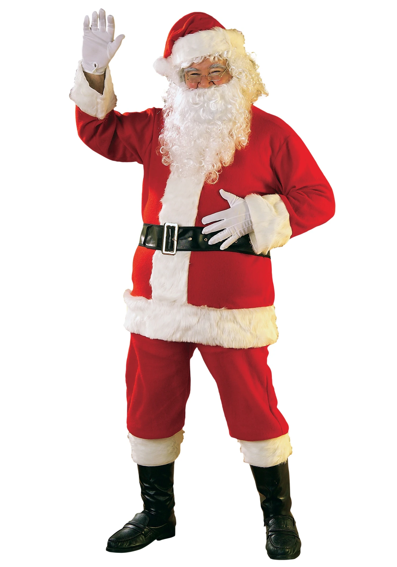 Flannel Santa Suit Costume 3 Flannel Santa Suit Costume