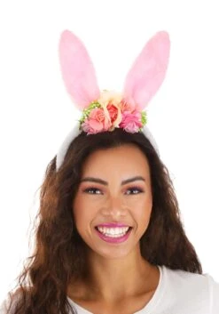 Floral Bunny Ears Costume Headband Accessory