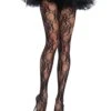 LEG AVENUE Floral Lace Pantyhose 1 LEG AVENUE Floral Lace Pantyhose -Halloween Costumes floral pantyhose