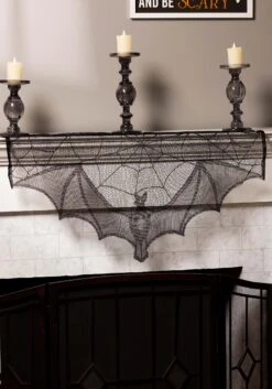 Flying Bat Mantel Scarf Halloween Decoration