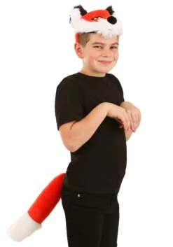 Furry Headband & Tail Fox Kit -Halloween Costumes fox soft headband tail kit alt 4