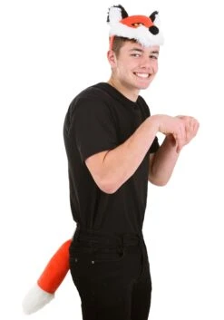 Furry Headband & Tail Fox Kit -Halloween Costumes fox soft headband tail kit alt 5