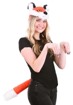 Furry Headband & Tail Fox Kit -Halloween Costumes fox soft headband tail kit alt 6