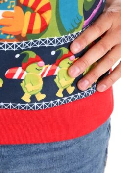 Adult Fraggle Rock Sublimated Ugly Christmas Sweatshirt -Halloween Costumes fraggle rock sublimated adult ugly christmas sweater alt4