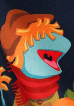 Adult Fraggle Rock Sublimated Ugly Christmas Sweatshirt -Halloween Costumes fraggle rock sublimated adult ugly christmas sweater alt6