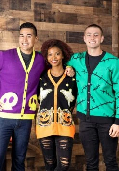 Cakeworthy Frankenstein Adult Cardigan -Halloween Costumes frankenstein cardigan alt 2