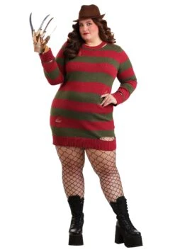 Women's Plus Size Freddy Krueger Costume Dress