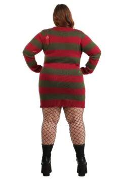 Women's Plus Size Freddy Krueger Costume Dress 24 Women's Plus Size Freddy Krueger Costume Dress -Halloween Costumes freddy krueger plus size dress costume alt 9