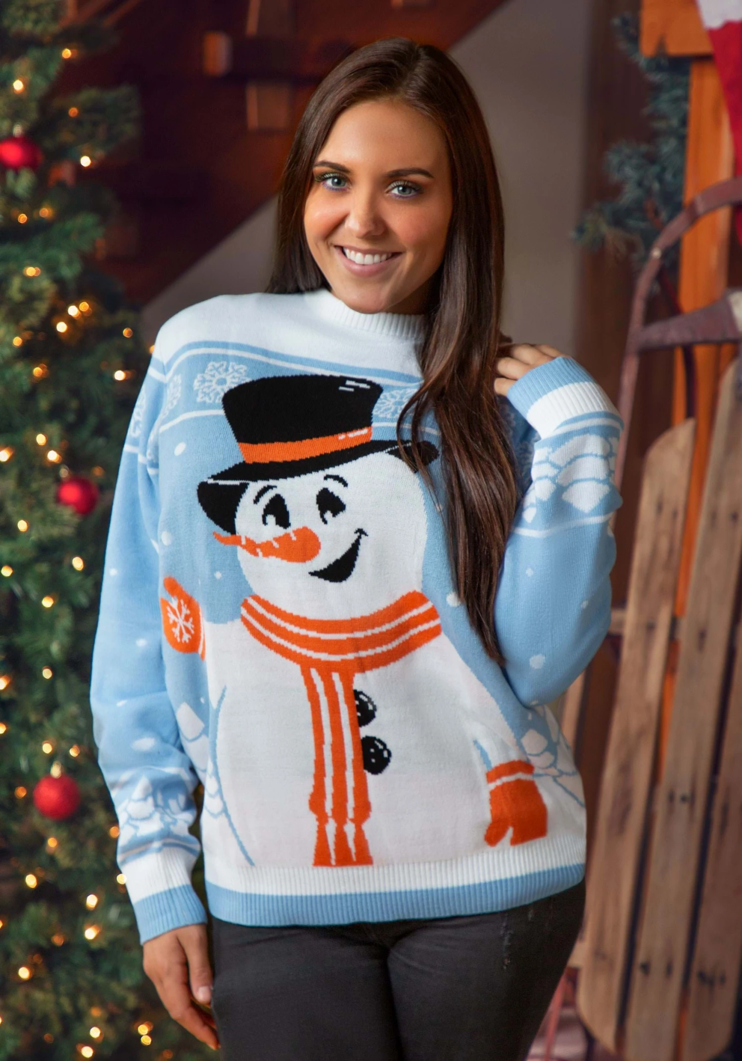 Adult Friendly Snowman Ugly Christmas Sweater 3 Adult Friendly Snowman Ugly Christmas Sweater