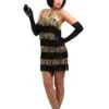 Fringed Gold Flapper Costume 1 Fringed Gold Flapper Costume -Halloween Costumes fringe gold flapper costume