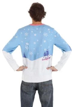 Adult Frosty Scenic Ugly Christmas Sweater -Halloween Costumes frosty scenic ugly christmas sweater alt 1
