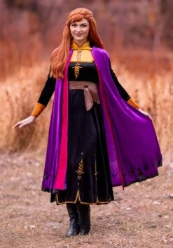 Disguise Deluxe Frozen 2 Anna Costume For Women 15 Disguise Deluxe Frozen 2 Anna Costume For Women -Halloween Costumes frozen 2 womens anna deluxe costume alt 6