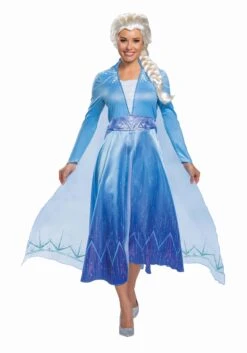 Disguise Deluxe Disney Frozen 2 Elsa Women's Costume -Halloween Costumes frozen 2 womens elsa deluxe costume alt 1