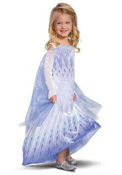 Disguise Deluxe Frozen Snow Queen Elsa Kids Costume 7 Disguise Deluxe Frozen Snow Queen Elsa Kids Costume -Halloween Costumes frozen snow queen elsa deluxe costume for kids alt 2