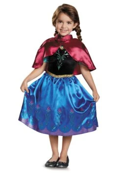 Disguise Girl's Disney Frozen Classic Traveling Anna Toddler Costume