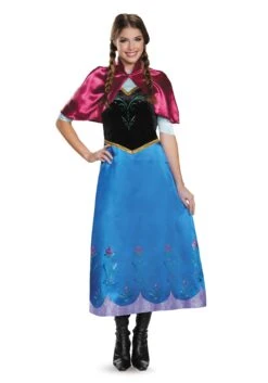 Disguise Frozen Traveling Anna Deluxe Costume For Women 5 Disguise Frozen Traveling Anna Deluxe Costume For Women -Halloween Costumes frozen traveling anna deluxe costume alt 1