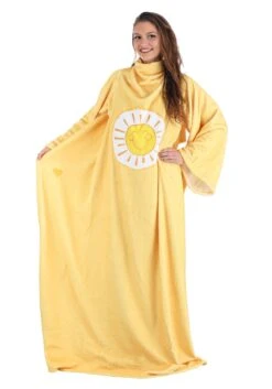 Care Bears Funshine Bear Wearable Comfy Throw -Halloween Costumes funshine bear wearable throw alt 1