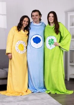 Care Bears Funshine Bear Wearable Comfy Throw -Halloween Costumes funshine bear wearable throw alt 2