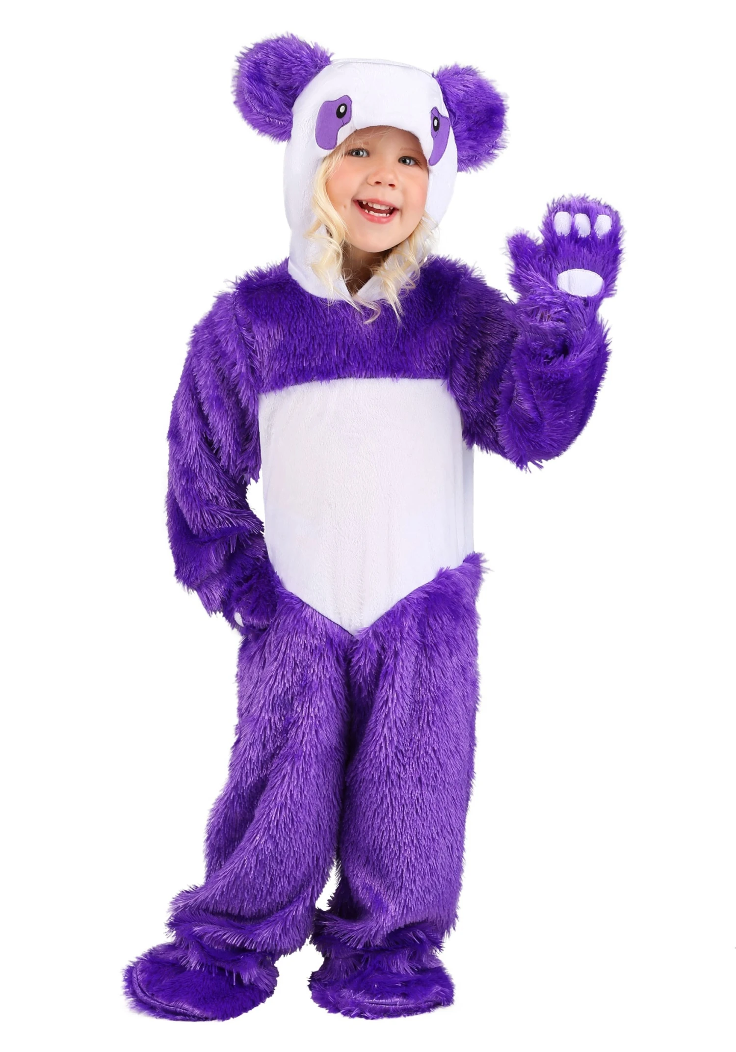 Furry Purple Panda Toddler Costume 3 Furry Purple Panda Toddler Costume
