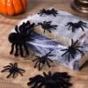 Fun World Set Of Black Fuzzy Spiders 1 Fun World Set Of Black Fuzzy Spiders -Halloween Costumes fuzzy black spiders