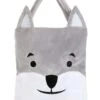 Fuzzy Wolf Treat Bag With Strap -Halloween Costumes fuzzy wolf treat bag